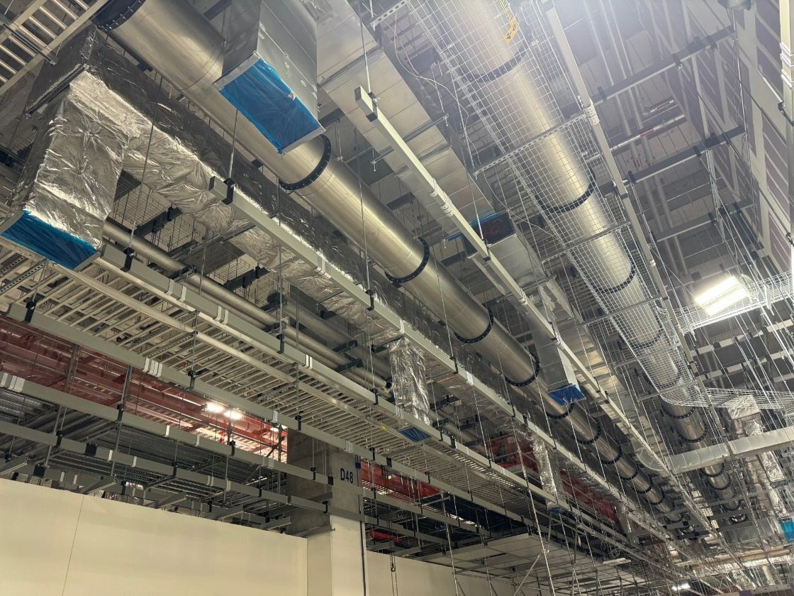 Insulated ductwork in a semiconductor plant